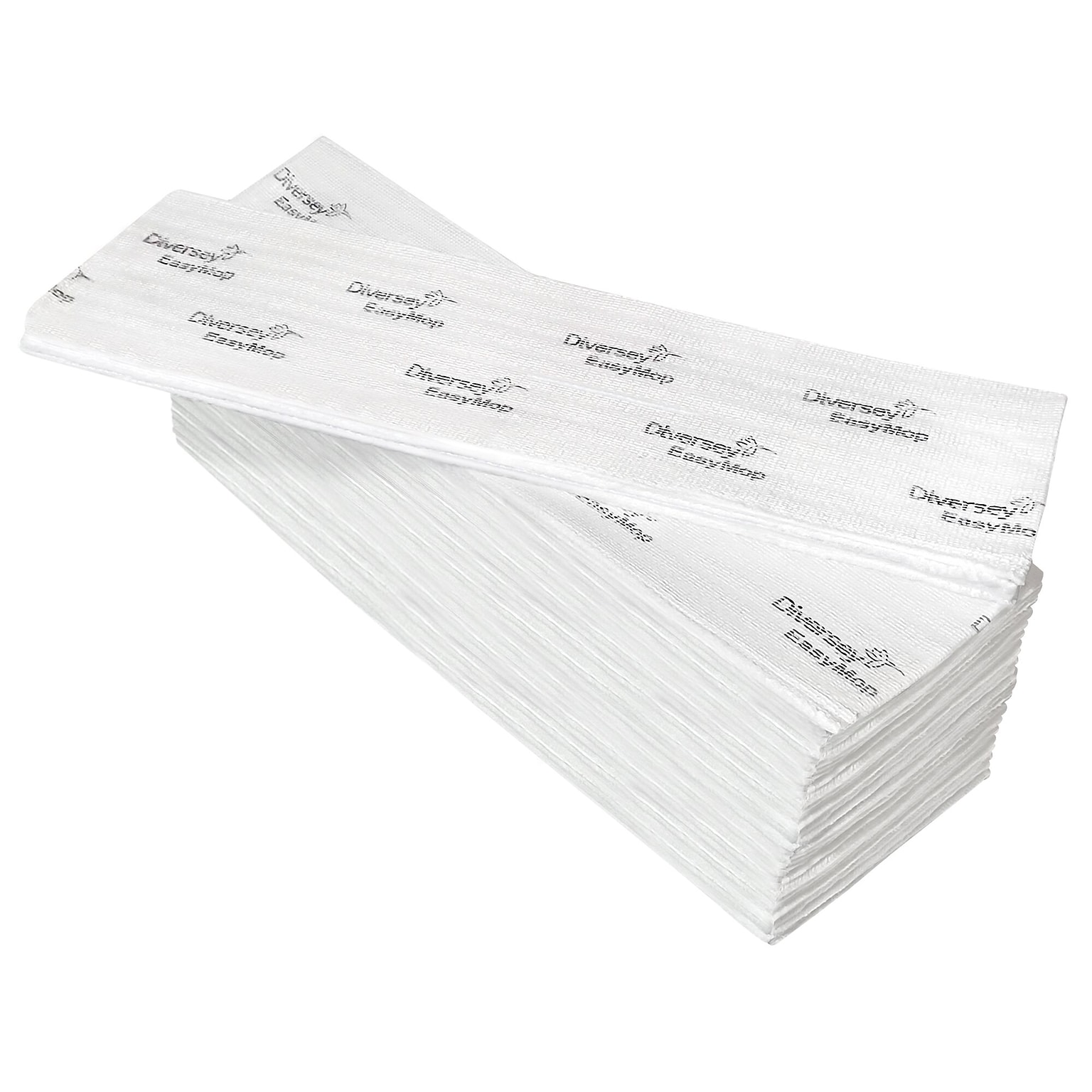 Diversey EasyMop Microfiber Dust Mop Pads, White, 500/Pack (D1232214)