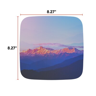 Staples TECH Non-Skid Mouse Pad, MOUNTAIN SUNRISE (ST63282)