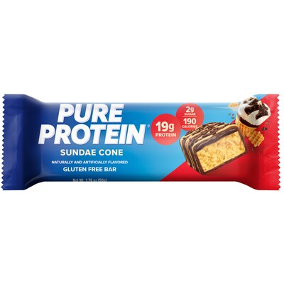Pure Protein Gluten Free Sundae Cone Protein Bar, 6 Bars/Box (100200458)
