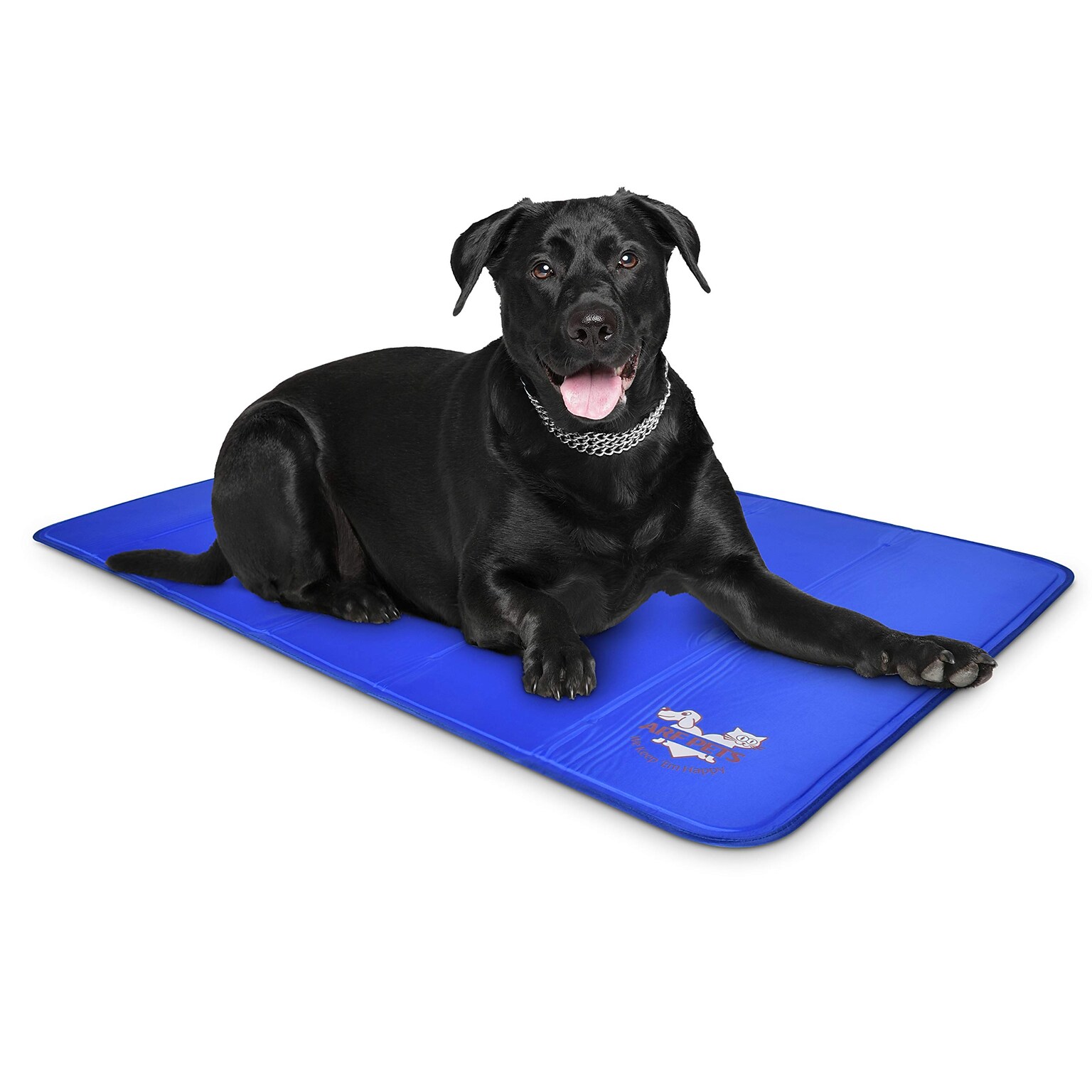 Arf Pets Non-Toxic Gel Dog Cooling Bed Mat for Kennels, 35” x 55”, Blue (APCLPD0135)