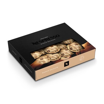 Nespresso Professional Bianco Delicato Coffee Nespresso Professional Capsules, Espresso Roast, 50/Pack (8784.84)
