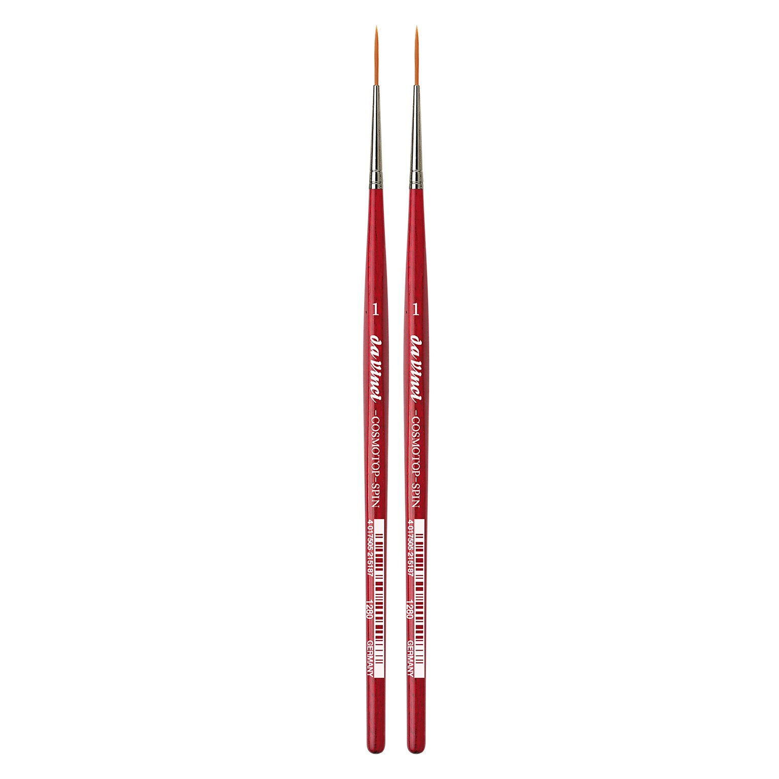 da Vinci COSMOTOP-SPIN Mixed Media Synthetic Bristle, Rigger Brushes, 2/Pack (DVXVA12801-2)