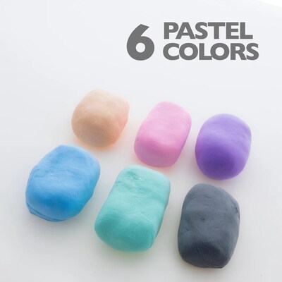 Bazic Air Dry Modeling Clay, Pastel Colors, 48 Packs/Carton (BAZ3354)