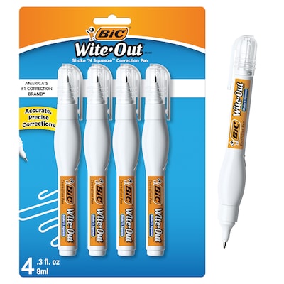 Bic Wite-Out 2 in 1 Correction Fluid 15 ml Bottle White WOPFP11 