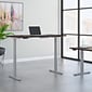 Bush Business Furniture Move 60 Series 60"W Rectangular 27''-47''H Adjustable Standing Desk, Mocha Cherry (M6S6030MRSK)