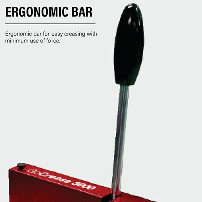 MBM GoCrease 3000 Manual Paper Creaser/Perforator, Paper Size up to 12.6” Width, Heavy Stock Compatibility (BO0650)