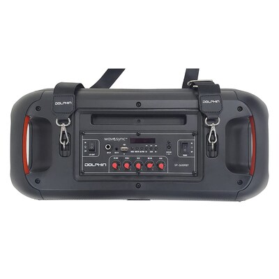 Dolphin Audio Bluetooth Portable Party Speaker with Lights, Black (SP-2600RBT)
