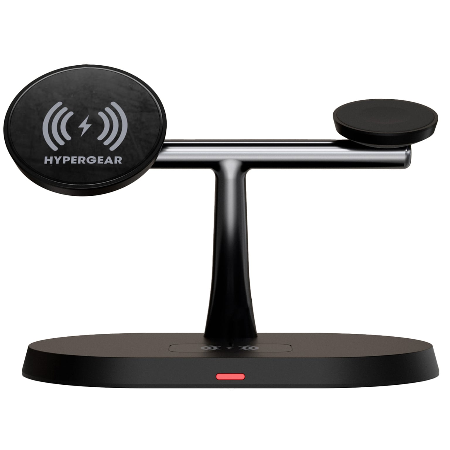 HyperGear MaxCharge Pro 3-in-1 Wireless Charging Stand with Magnetic Wireless Fast Charge, 15W, Black (16189)