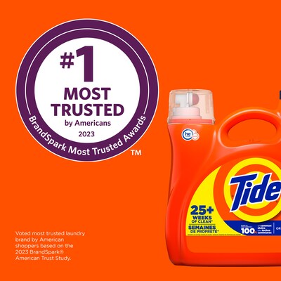 Tide Liquid Laundry Detergent, Original Scent, 132 fl oz, 100 Loads (12101)