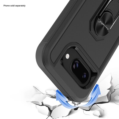 SaharaCase Raider Series Phone Case for Google Pixel 9a, Shock Absorbing, Scorpion Black (CP00793)