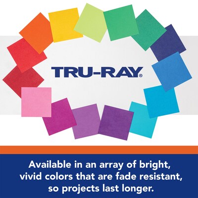 Tru-Ray 9" x 12" Construction Paper, Warm Assorted, 50 Sheets/Pack, 5 Packs/Bundle (PAC102947-5)