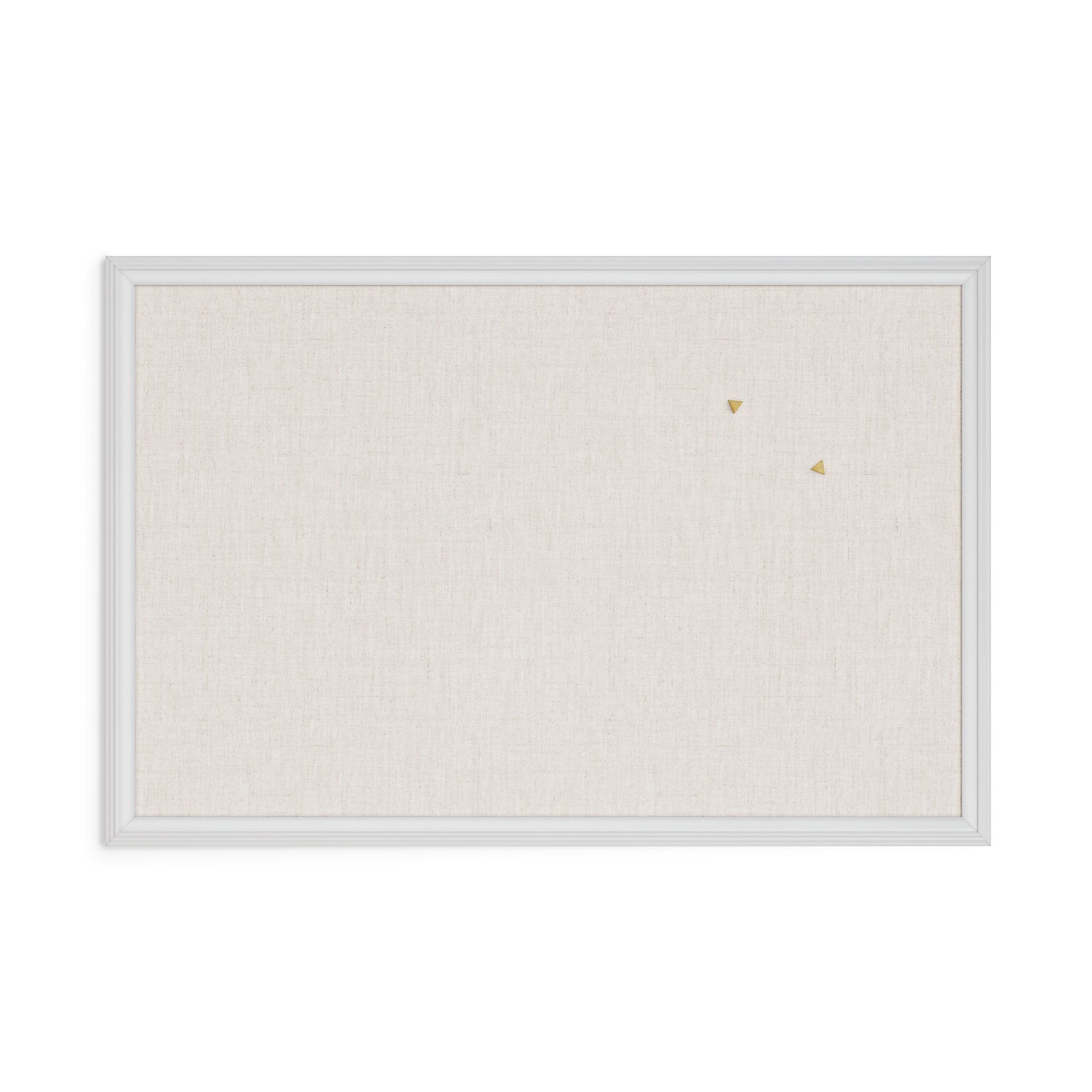U Brands Self-Healing Cork Linen Bulletin Board, White Decor Frame, 30 x 20 (2074U00-01)