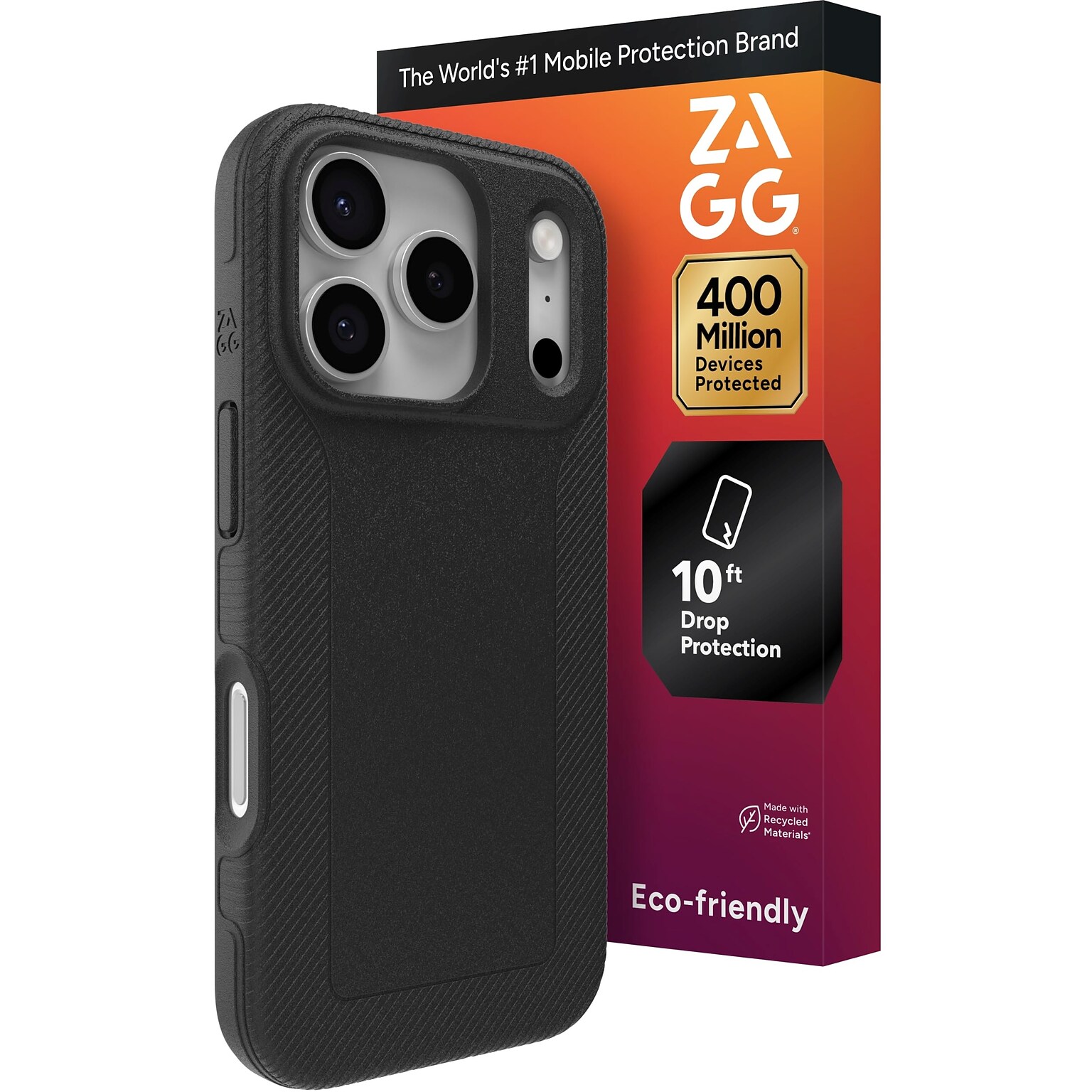Zagg Luxe Snap MagSafe Phone Case for Apple iPhone 17 Pro, Black (702318830)