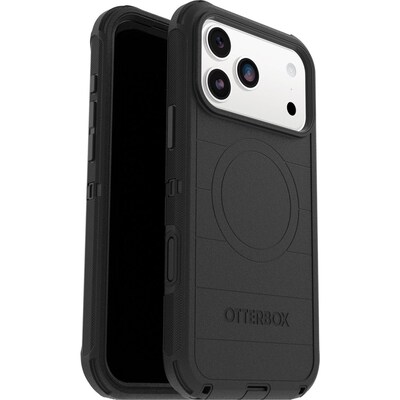OtterBox Defender Series Pro MagSafe Phone Case for iPhone 17 Pro Max, Shock Absorbing, Black (77-98429)
