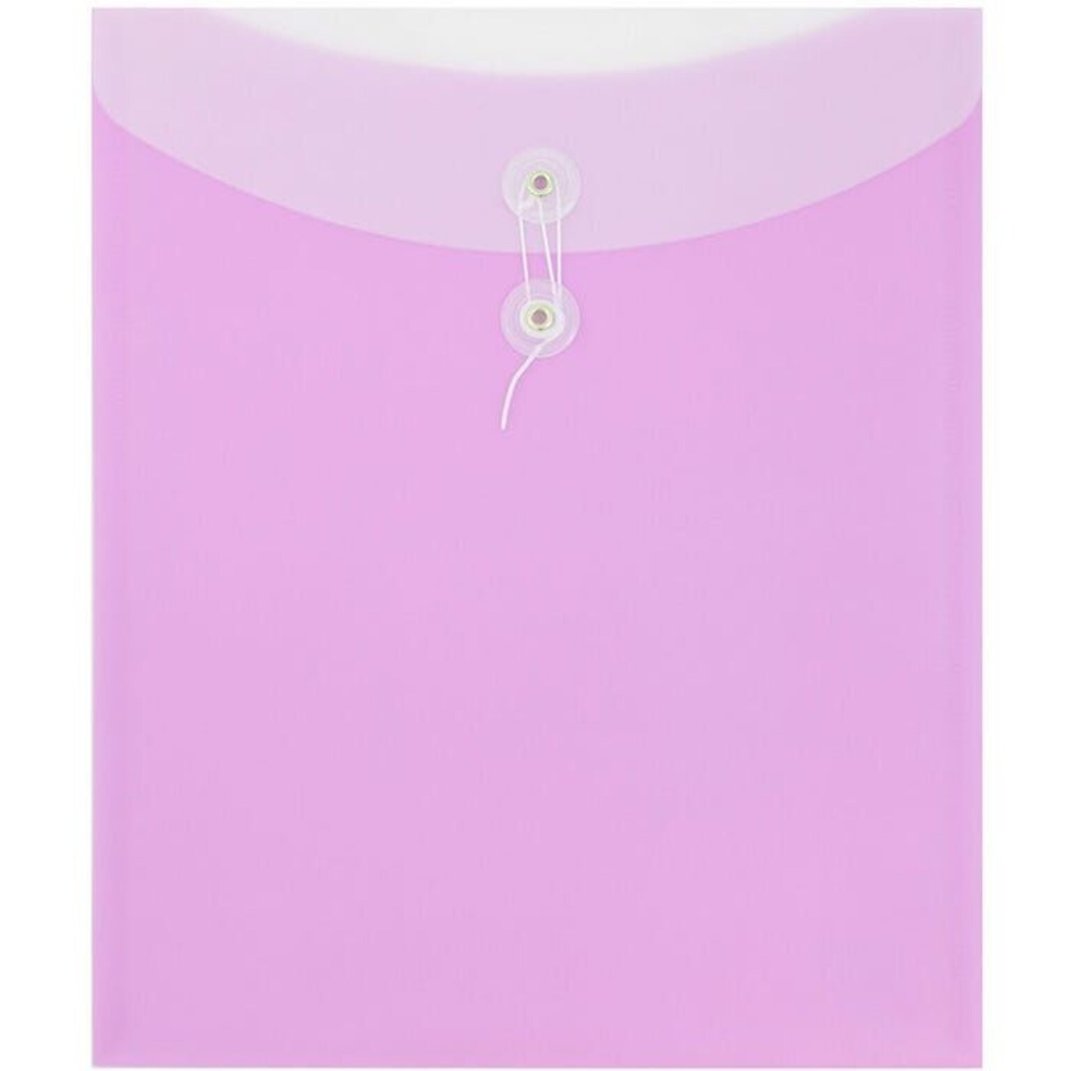 JAM PAPER Plastic Envelopes with Button & String Tie Closure, Letter ...
