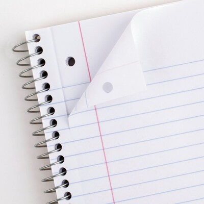 Mead 1-Subject Notebooks, 8 x 10.5, College Ruled, 70 Sheets, Assorted Colors (MEA05512)