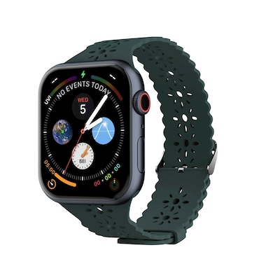 LAX Lace Silicone Band for Apple Watch, Inverness Green