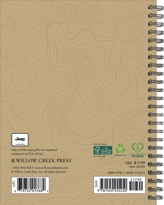 2026 Willow Creek Jeep 6.5 x 8.5 Daily & Monthly Personal Organizer (55250)