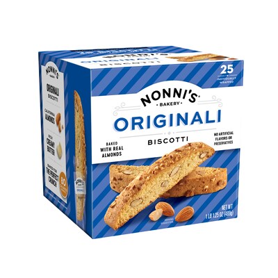 Nonni’s Classic Almond Italian Biscotti Cookies, 5.5 oz., 25 Cookies/Box (NSD197721)