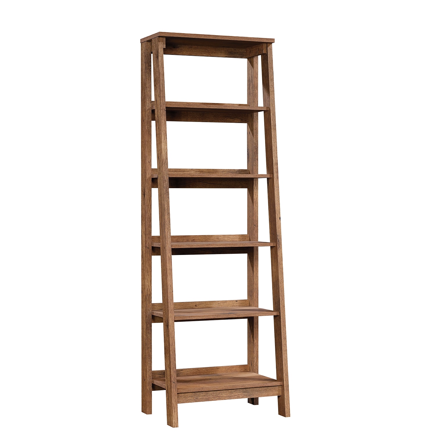 Sauder Trestle 71H 5-Shelf Bookcase, Vintage Oak (424121)