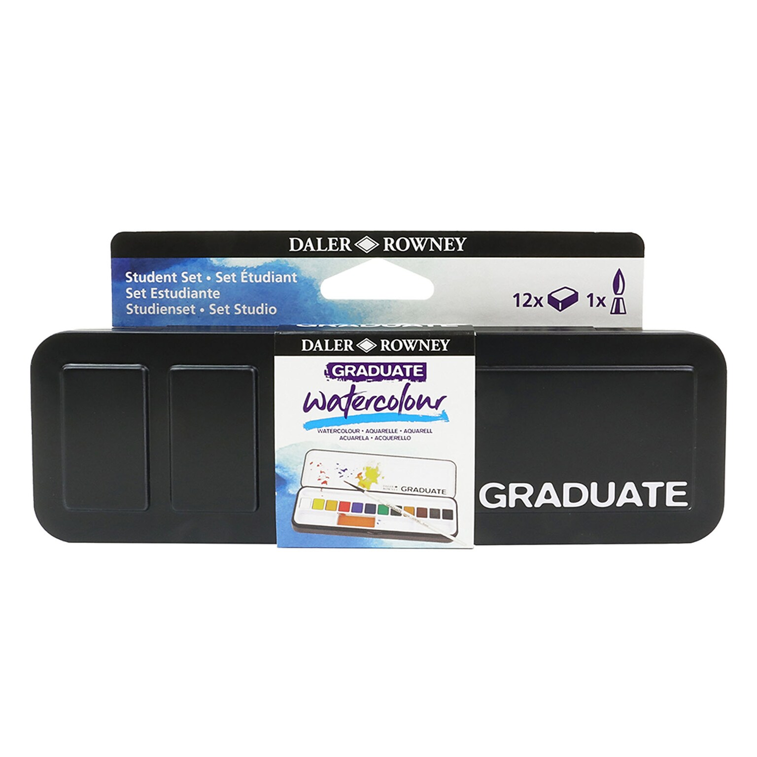 Daler-Rowney Graduate Watercolor Paint Set, Assorted Colors (DRWD135900012)
