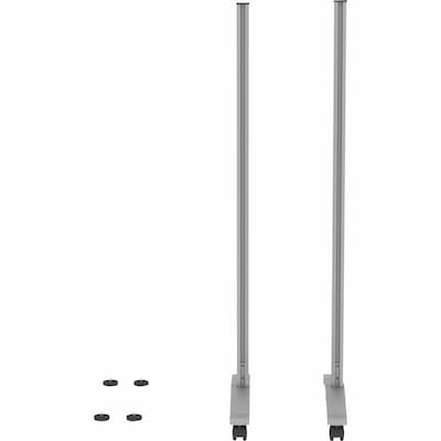 Lorell Adaptable Panel Legs for 50"H Configuration, Silver (LLR90272)