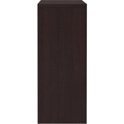 Lorell Essentials Series 66"W Stack-on Hutch with Doors, Espresso (LLR18269)