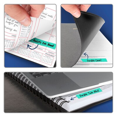 2027 AT-A-GLANCE 8" x 10" Calendar Year/Monthly Planner, Faux Leather Cover Black (70-130-05-27)