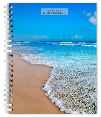2025 BrownTrout Beaches 6 x 7.75 Weekly Engagement Planner, Paper Cover, Multicolored (97819754731