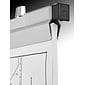 AdirOffice Hanging Blueprint Clamp Holder, 18", Silver Aluminum, 12/Pack (ADI6016-2)