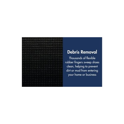 NoTrax Rubber Brush Commercial Scraper Entrance Mat, 39.37" x 31.5", Black (345S3239BL)