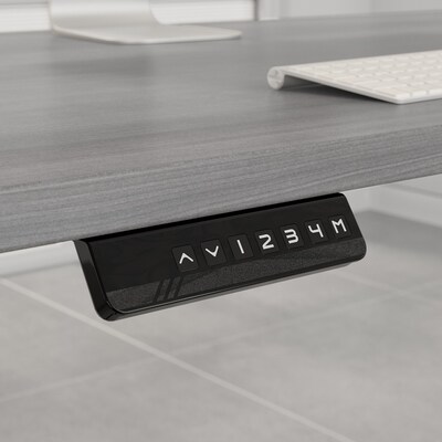 Bush Business Furniture Move 60 27"-48" Adjustable Standing Desk, Platinum Gray/Cool Gray Metallic (M6S4824PGSK)
