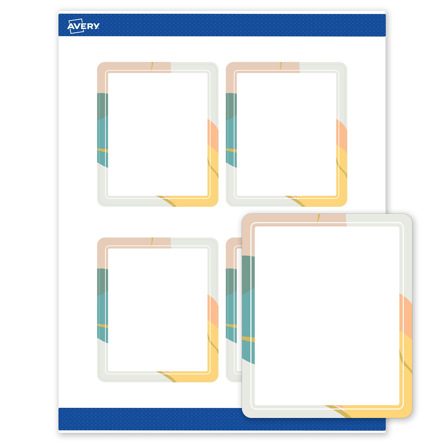 Avery Rectangle Laser/Inkjet Multipurpose Labels, 4 x 3-1/3, White, 40/Pack (19479371103)