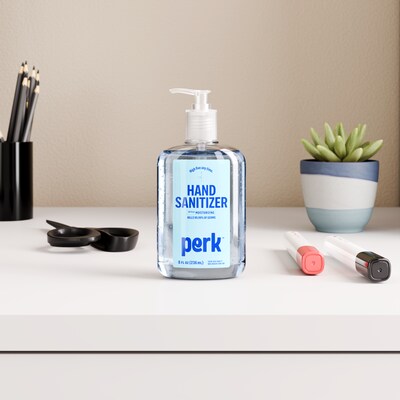 Perk 70% Alcohol Gel Hand Sanitizer, 8 oz., 12/Carton (PK55489CT)