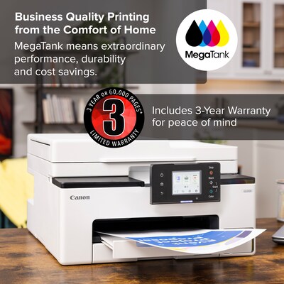 Canon MAXIFY GX2020 Wireless Color Inkjet Printer, All-In-One, Print, Scan, Copy, Fax (GX2020)