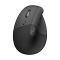 Logitech Lift Left Wireless Left-Handed Optical USB Mouse, Graphite (910-006467)