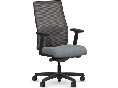 HON Ignition 2.0 Fabric/Mesh Swivel Task Chair, Basalt/Black (HIWMMKD.Y2.A.H.IM.APX25.BL.SB.T)