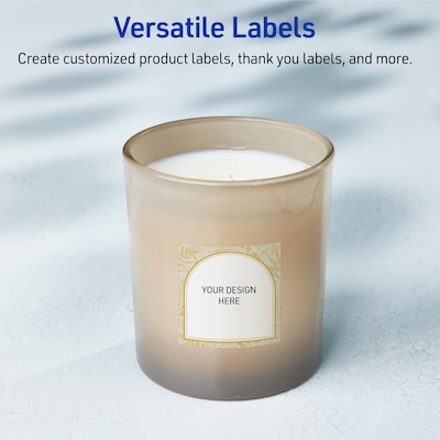 Avery Square Laser/Inkjet Multipurpose Labels, 2" x 2", White, 120/Pack (19479371054)