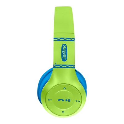 Crayola Boost Active Wireless Over-Ear Headphones, Bluetooth, Green/Blue (CHPBT348)
