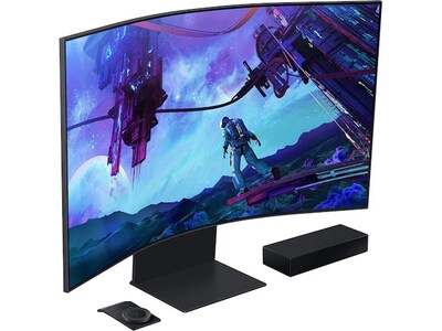 Samsung Odyssey Ark 2nd Gen. 55" Curved 4K Ultra HD 165Hz QLED Gaming Monitor, Black (LS55CG970NNXGO)