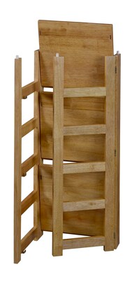 Regency Flip Flop 34" High Square Folding Bookcase- Medium Oak (FFSQ3412MO)