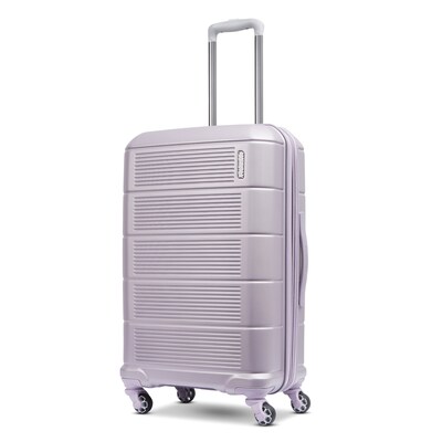American Tourister Stratum 2.0 27.75" Plastic 4-Wheel Spinner Hardside Luggage, Purple Haze (142349-4321)