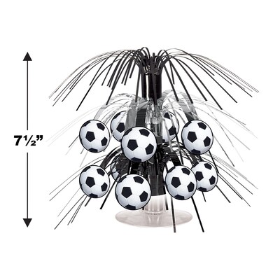 Beistle Soccer Ball Mini Centerpiece, Black/White, 3/Pack (54098)