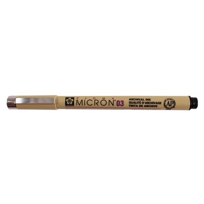 Sakura Pigma Micron Pen, Fineliner, Black Ink, 6/Pack (SAKXSDK0349-6)