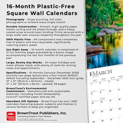 2026 BrownTrout Blessings 12" x 12" Monthly Wall Calendar (9798330702497)