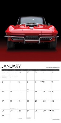 2027 Willow Creek Classic Cars 12" x 12" Monthly Wall Calendar, Assorted Colors (59715)