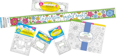 Barker Creek Color Me! In My Garden All Inclusive Bulletin Board Set, 171 Pieces/Set (BC3727)