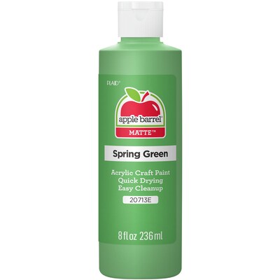 Apple Barrel Acrylic Paint Matte, 8oz., Spring Green, 6/Pack (APP20713E-6)