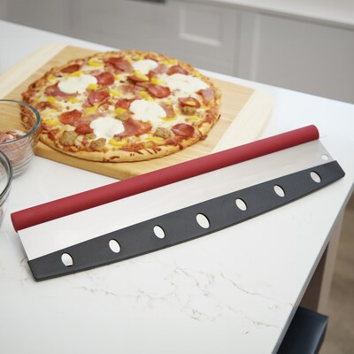 Old Stone 18 In. Pizza Rocker, Red/Silver (PR18-R)