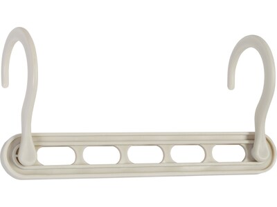 Honey-Can-Do Plastic Cascading Collapsible Hanger, White, 20/Pack (HNG-09214)